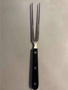 Vintage Precision by Sabatier 2-Tine Carving Fork – Full Tang, Triple Riveted